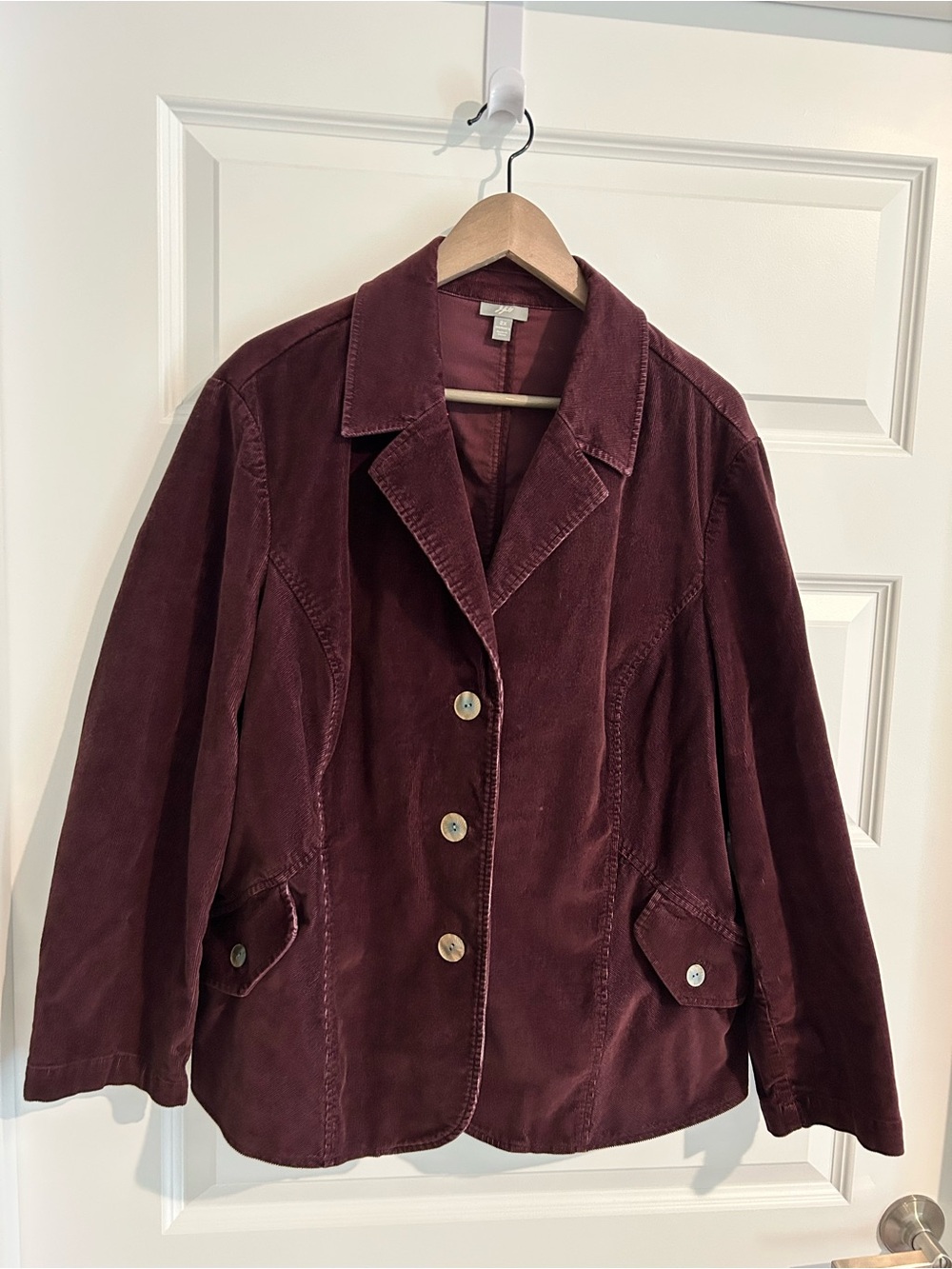 J Jill Corduroy Jacket Purple Size 2X